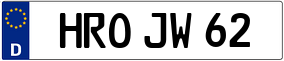 Trailer License Plate